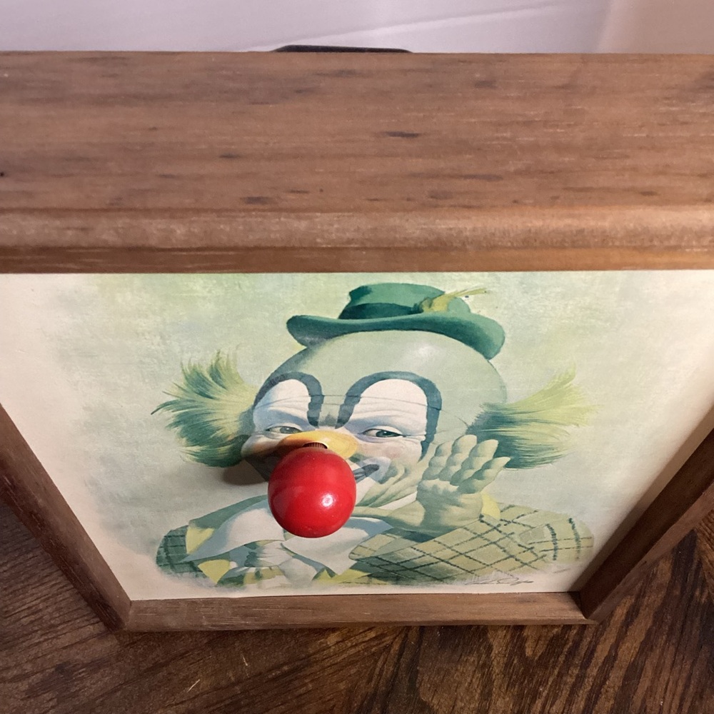 Vintage Ringo The Clown Portrait by Arthur Sarnoff Wall Art with Red MusicalNose - Picture 3 of 4